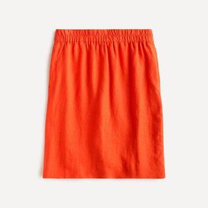 NWT J.Crew Pull-on linen skirt, Size small